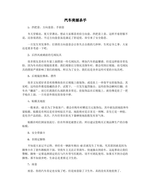 汽车美丽杀手