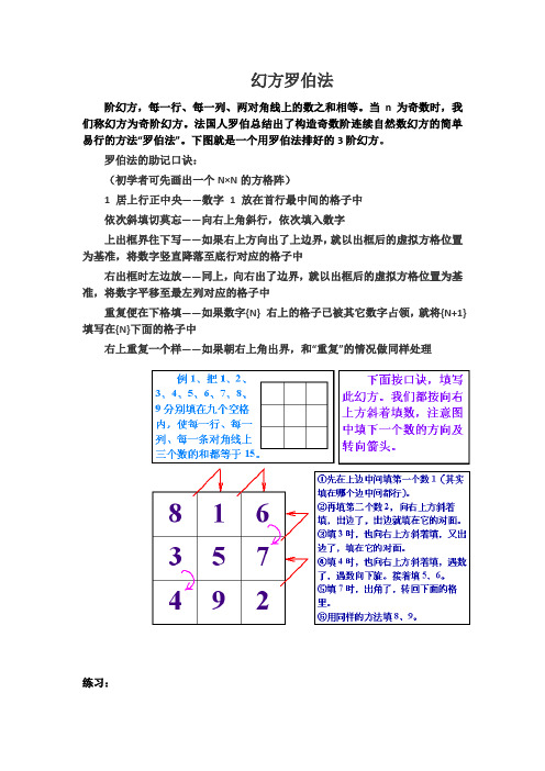 罗伯法幻方