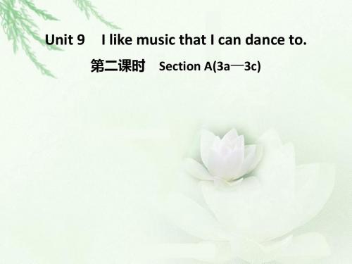 人教版九年级英语下册Unit 9 第二课时 Section A(3a—3c)