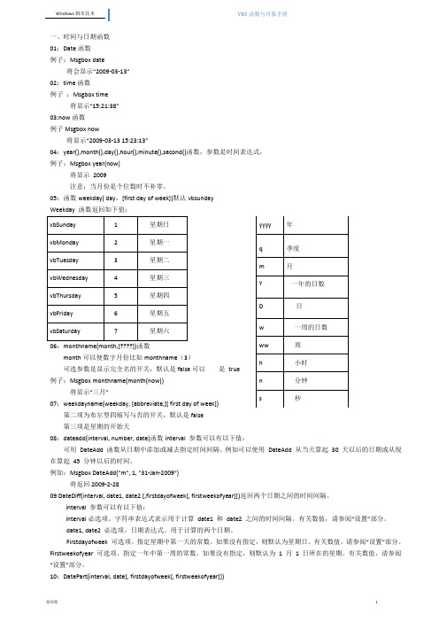 VBS教程