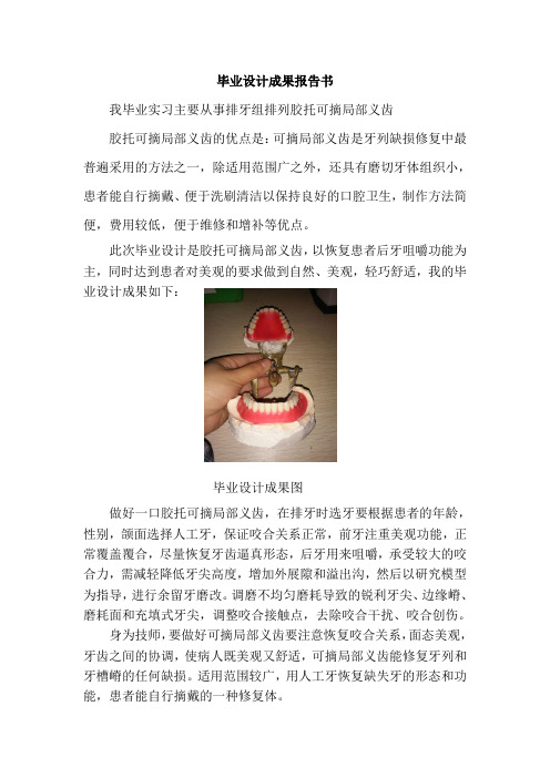 毕业设计成果报告书