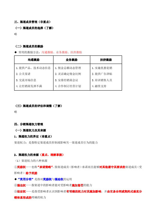 中级经济师-商业、第八章商品流通企业渠道管理-第一节渠道运营管理(二)