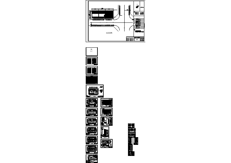 个人自建7层酒店宾馆底部商业建筑设计施工图