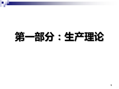 瓦里安高级微观经济学--技术PPT课件