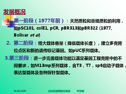 基因工程第三章基因工程的载体共59页文档