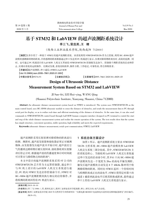 基于stm32和labview的超声波测距系统设计