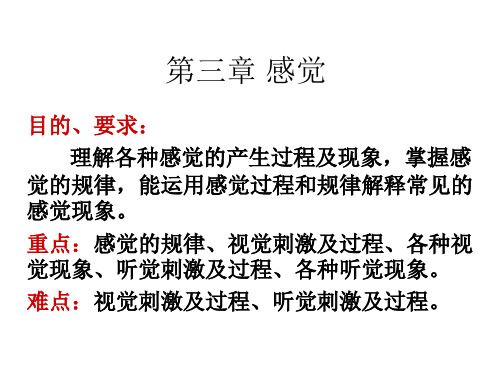 第三章 感觉