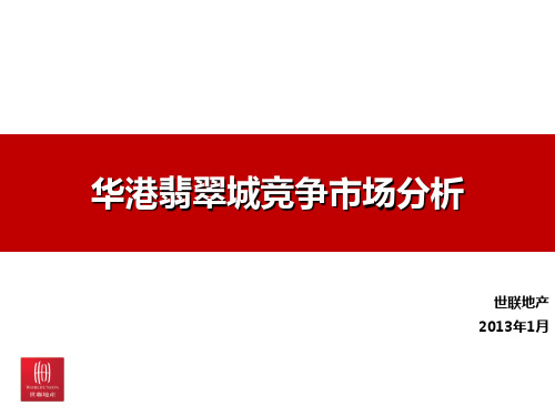 重庆市渝北区空港新城房地产板块竞争市场分析