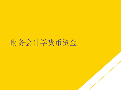 财务会计学货币资金(最全版)PTT文档