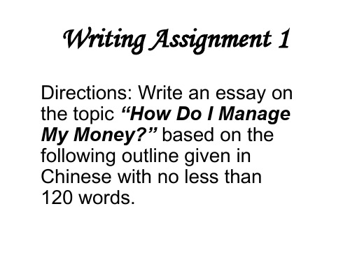 Writing Assignment 1