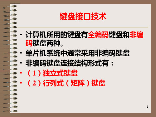 键盘接口技术PPT课件