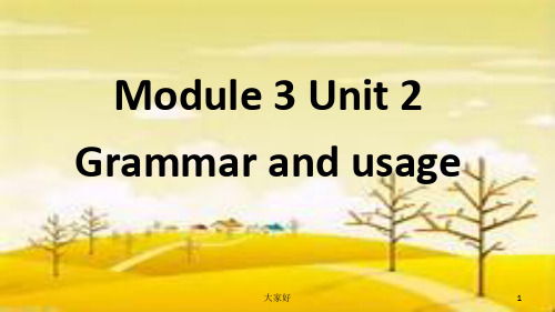 牛津高中英语模块3第2单元语法M3U2Grammar