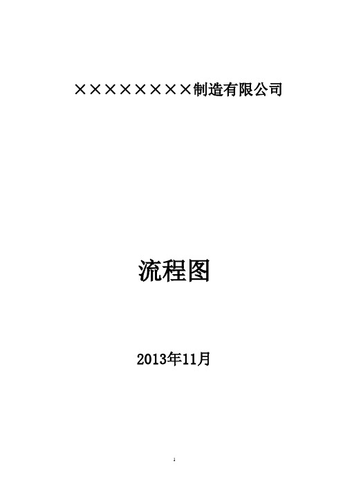 (完整word版)生产制造公司各部门业务流程图汇总