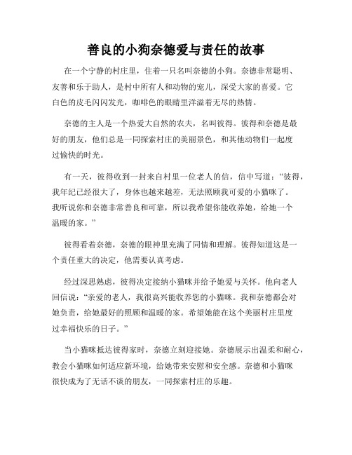 善良的小狗奈德爱与责任的故事