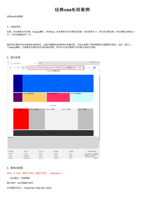 经典css布局案例