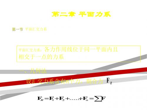 第二章1平面汇交力系与平面力偶系