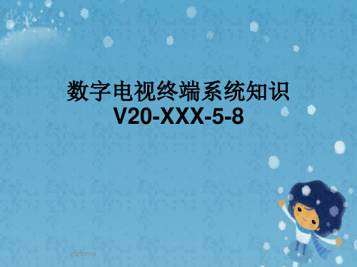 数字电视终端系统知识V20-XXX-5-8