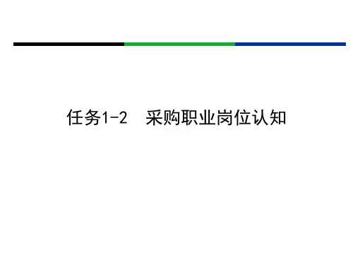 采购职业岗位认知讲义课件(ppt 41页)