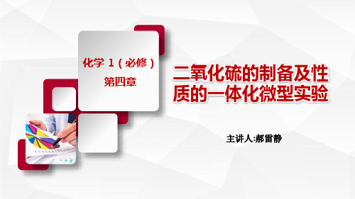 二氧化硫的制备及性质改进体化实验