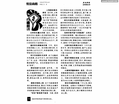 行情商讯