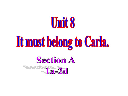 人教英语九年级全册Unit8Section A1a-2d(共29张PPT)