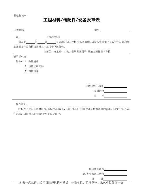 二区白玉兰、鸡爪槭、山桃、垂丝海棠苗木检验批