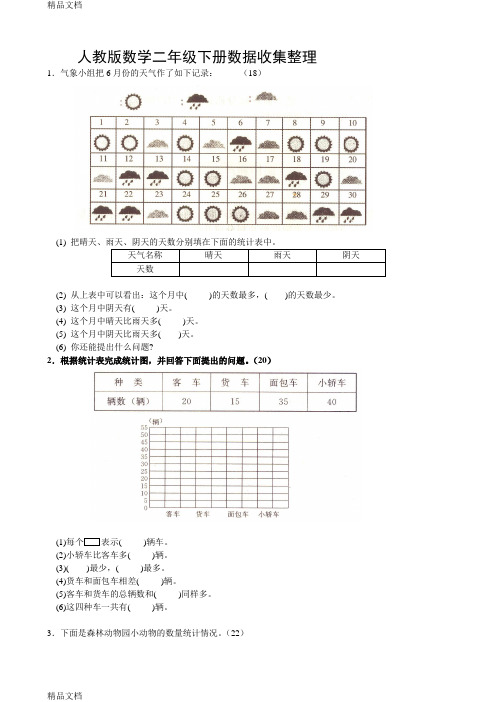 2018人教版小学二年级下册数学单元测试题-全套说课讲解