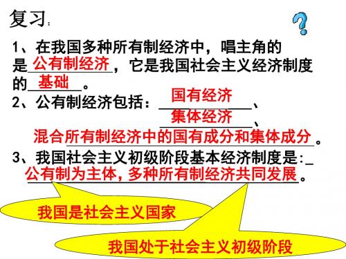 人教版政治九年级全册集体备课：7.2走向共同富裕的道路