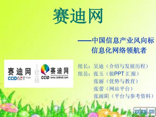 赛迪网 吴迪组