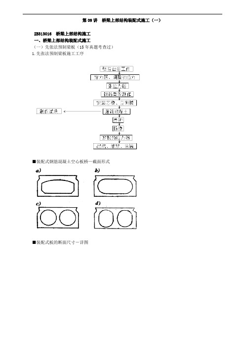 二建第09讲桥梁上部结构装配式施工(一)