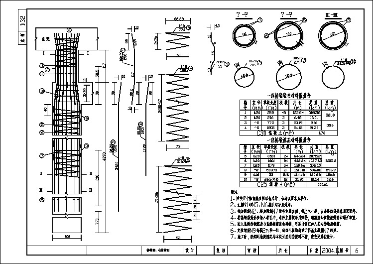 钢筋混凝土平板桥桥墩桩、柱结构节点详图设计