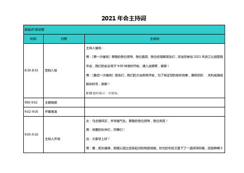 2021年会主持词(最终定稿)