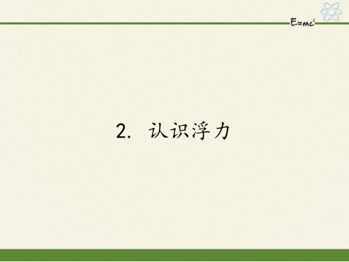 教科版初中物理八年级下册课件-10.2 认识浮力10