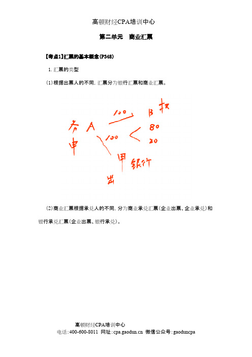 注会考试《经济法》考点解读第09章 票据与支付结算法律制度02