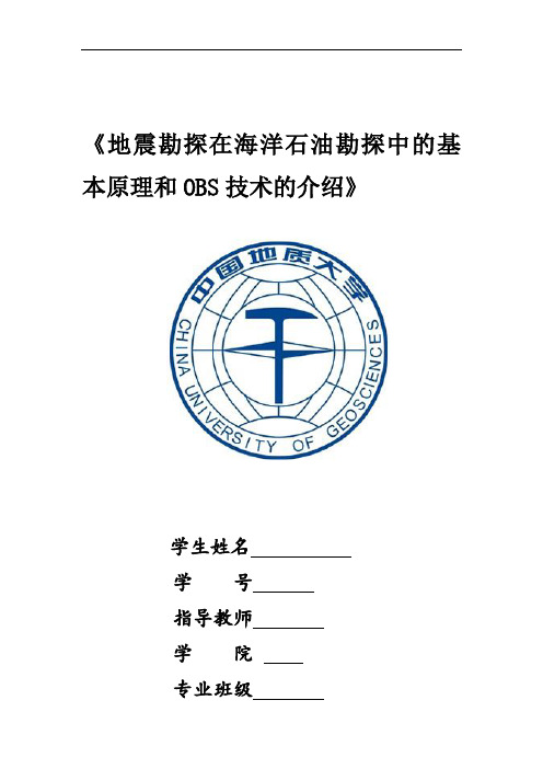 地震勘探在海洋石油勘探中的基本原理(2)资料