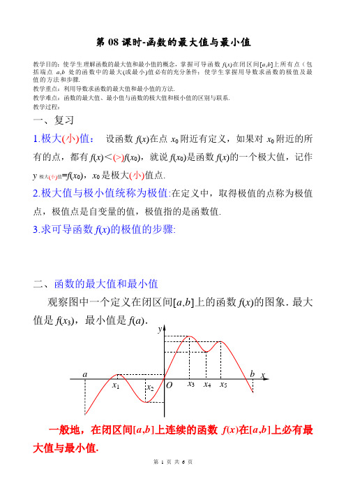 函数的最大值与最小值