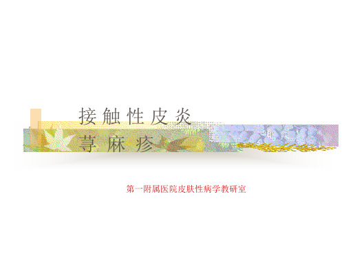 26-接触性皮炎 荨麻疹