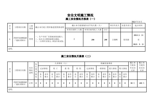 2013年3月份月报