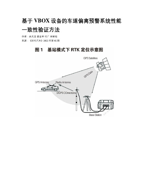 基于VBOX设备的车道偏离预警系统性能一致性验证方法 