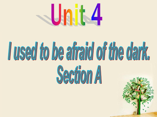 人教九年级Unit4 sectionA