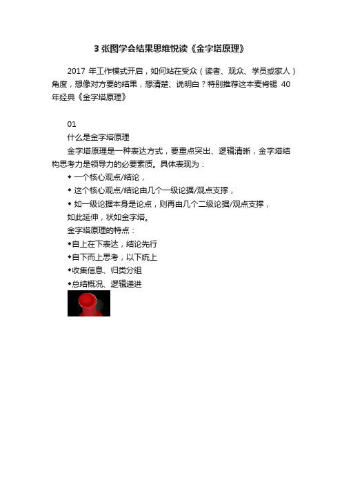 3张图学会结果思维悦读《金字塔原理》