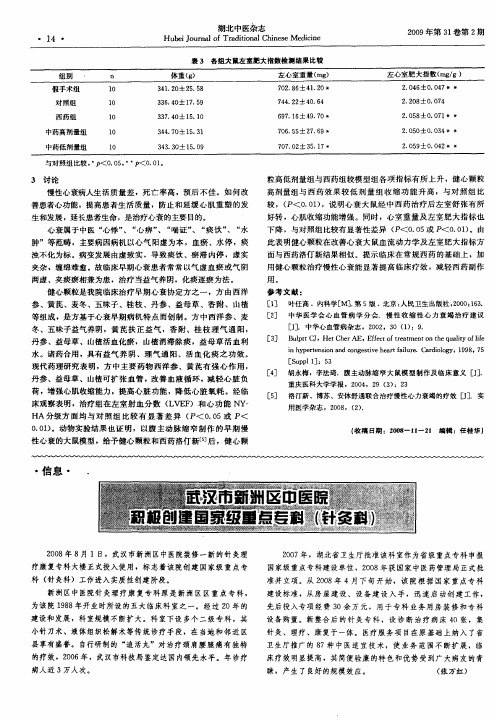 武汉市新洲区中医院积极创建国家级重点专科(针灸科)