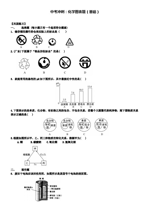 中考化学冲刺复习化学图表题基础巩固练习含解析