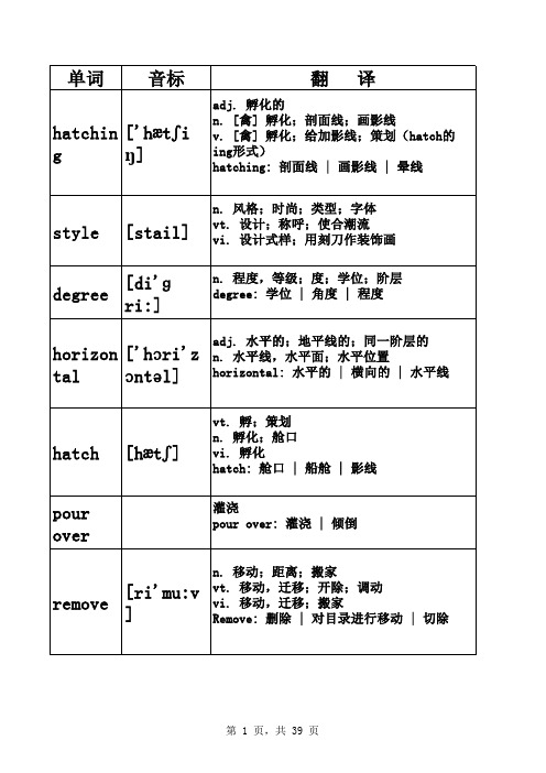 protel99所用到的单词