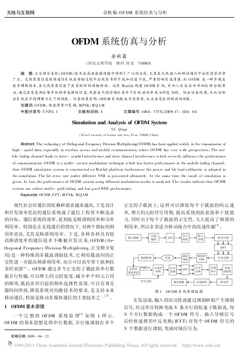 OFDM系统仿真与分析