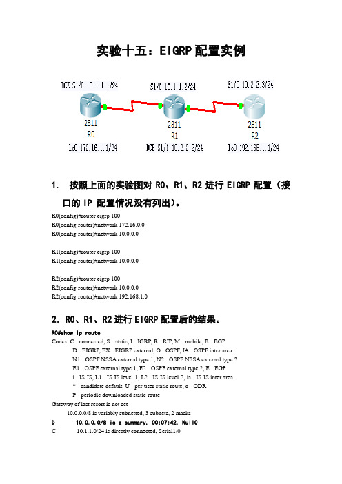 EIGRP配置实例