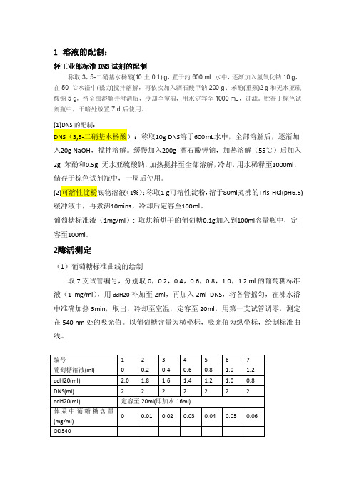 淀粉酶活力测定方法