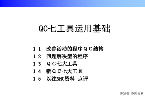 新旧QC七工具培训很全