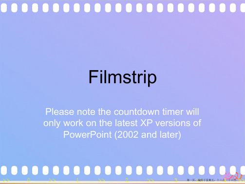 电影胶片风格倒计时-动态模板ppt课件