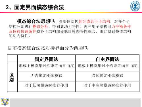 ansys固定界面模态综合法